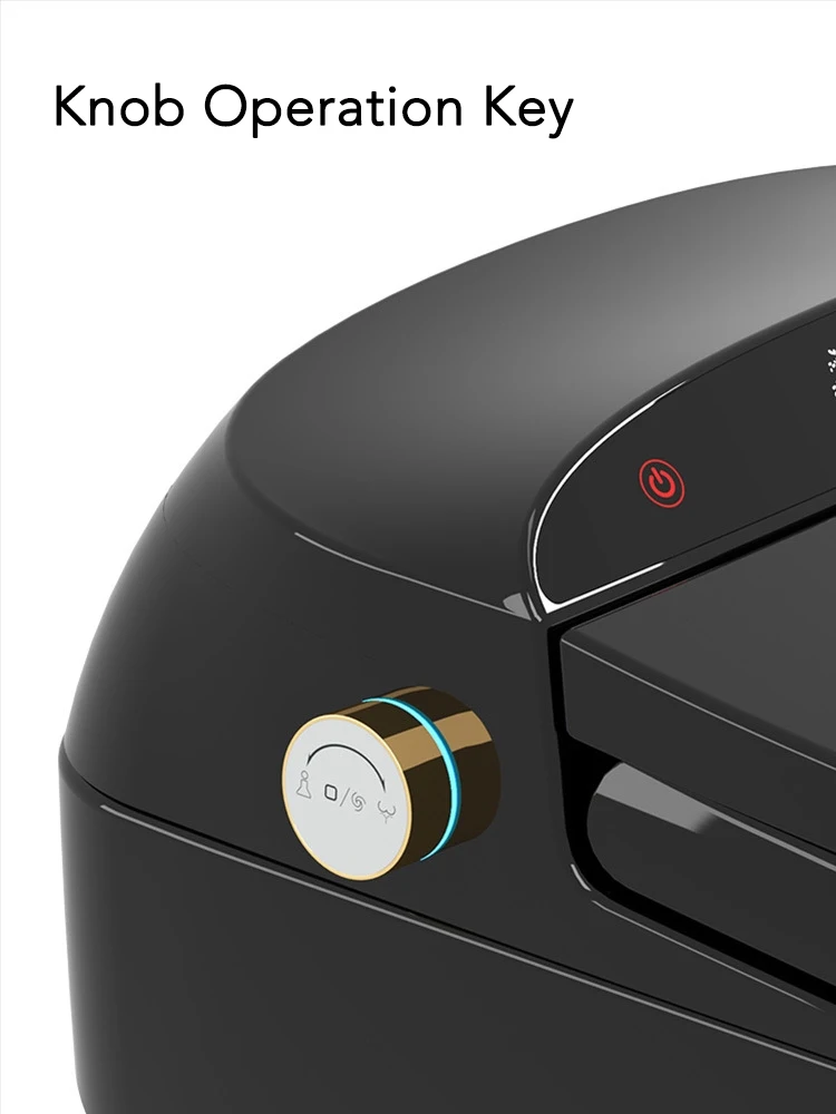  HEGII luxury ceramic s trap sensor auto flush clean electric bidet toilet bowl intelligent automatic inodoro black