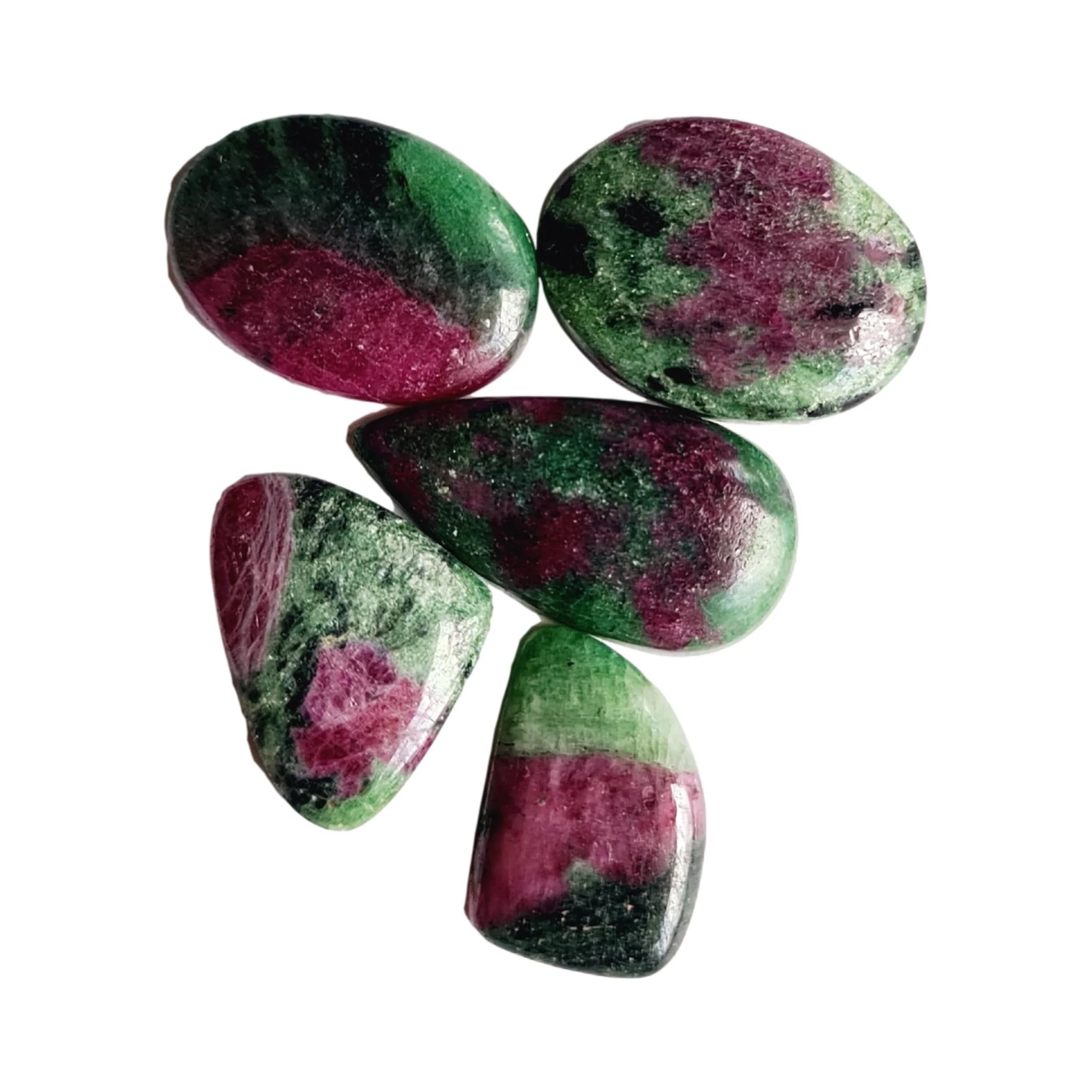 Natural Ruby Zoisite Gemstone Cabochons Free Sizes And Calibrated Available On Order Basis All Shapes And Sizes Cut On Custom Or
