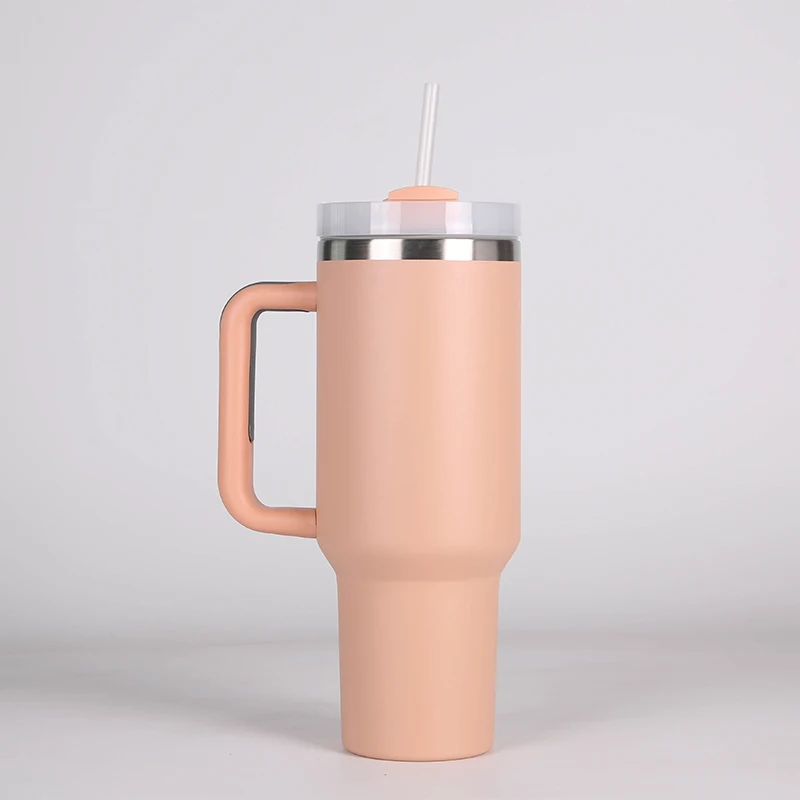 Lead Free Portable Outdoor custom stainless steel 30oz 40oz 50oz tumbler with handle straw cup insulated