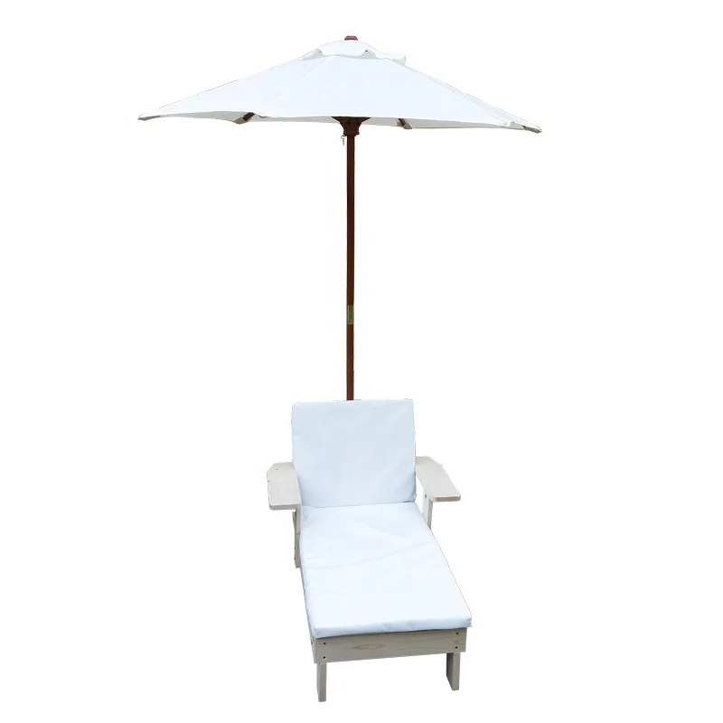 Children Outdoor beach lounge deck chair Furniture Set with Parasol