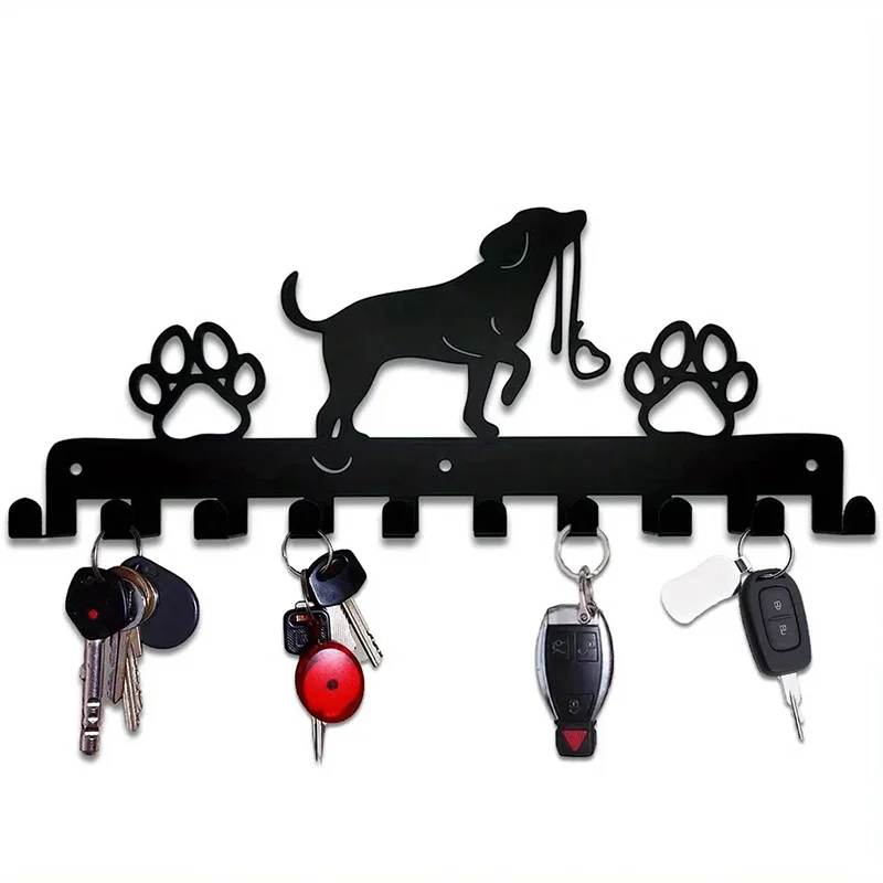 SiY754 Customized Logo Wall Decoration Mounted Clothes Hanger Coat Hook Key Holder Rack Metal Design Custom Cartoon Cat Key Hook