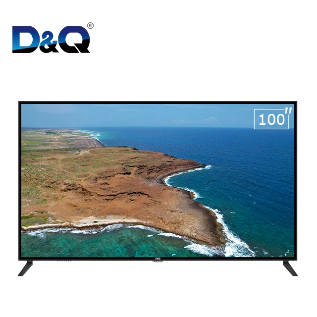 DQ 100 Inch The Black Friday Big Size Price Flat Screen Televisions High Definition  Led Tv  4K-UHD  smart LED TV