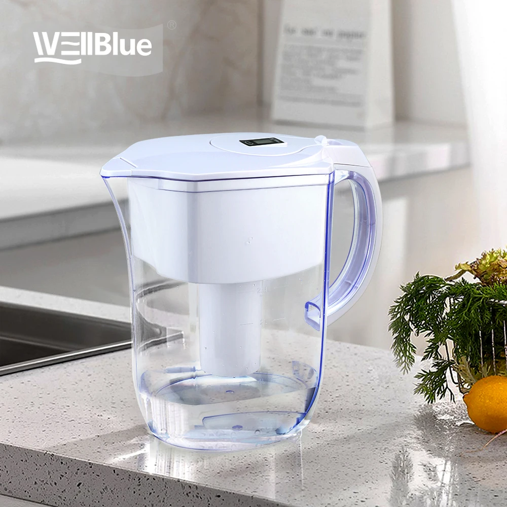 Wellblue 3.8L Certificate BPA Free Alkaline 7stage water filter purifier mineral water pitcher