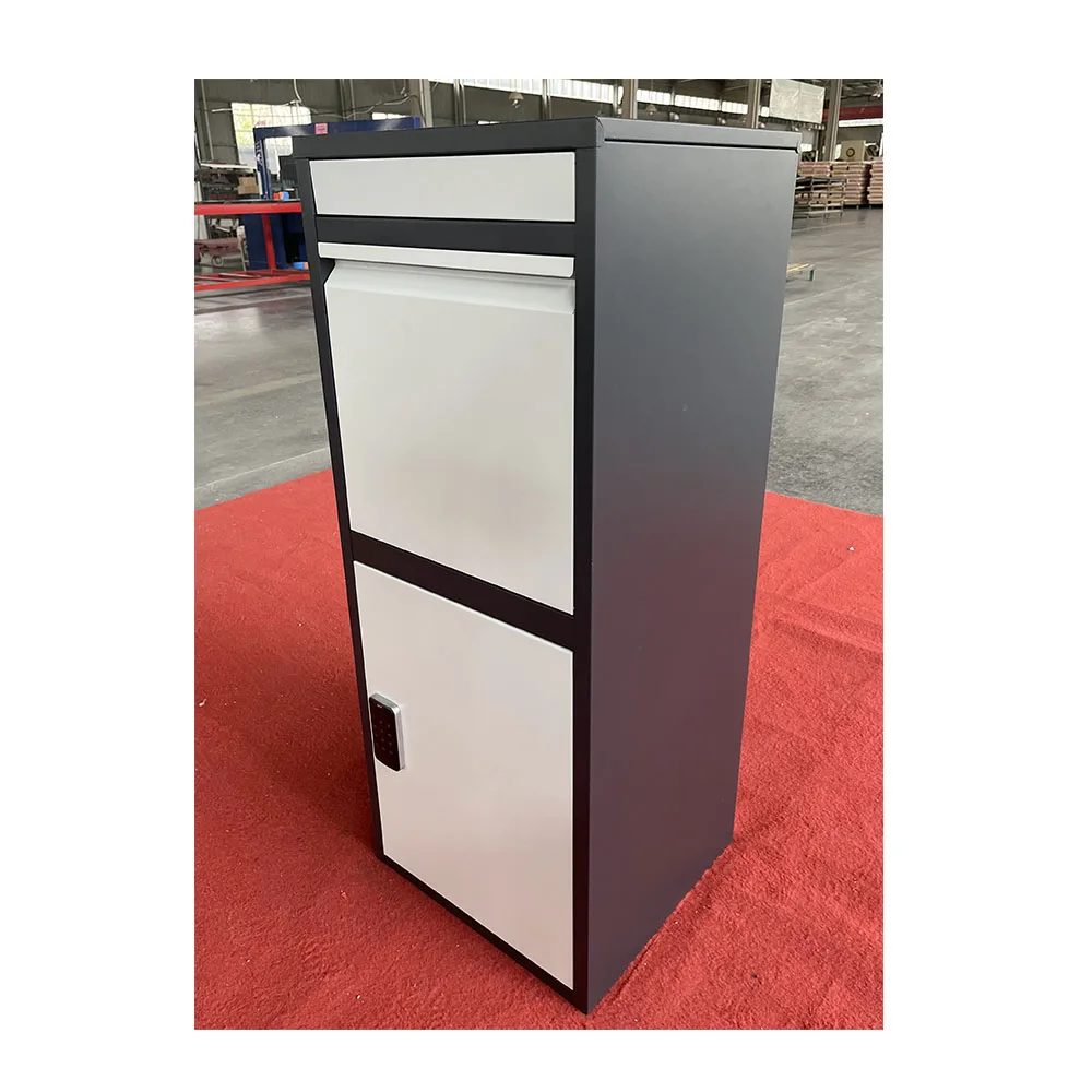 FAS-158  phone controlled smart lock Letter Parcel Drop Box Outdoor galvanized Steel  Mailbox delivery parcel Box