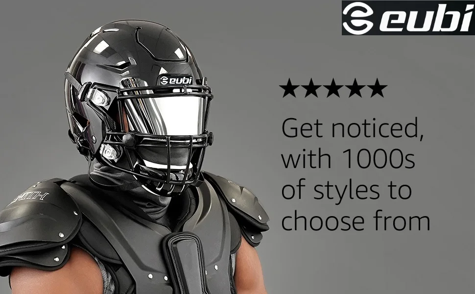 American Football Helmet Visor Custom Rugby Helmet Sticker HD Ultraviolet-proof Face Goggles Lens Sport Safety For Kids Adult