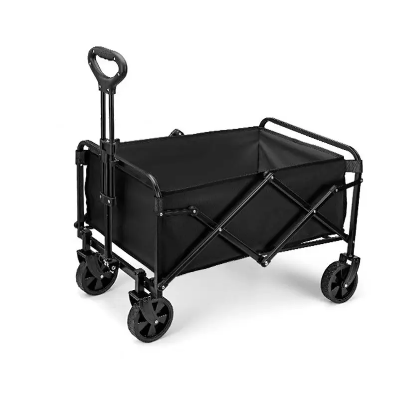 Five Inches Stainless Steel Folding Camping Cart with Platform Structure OEM Customizable Support