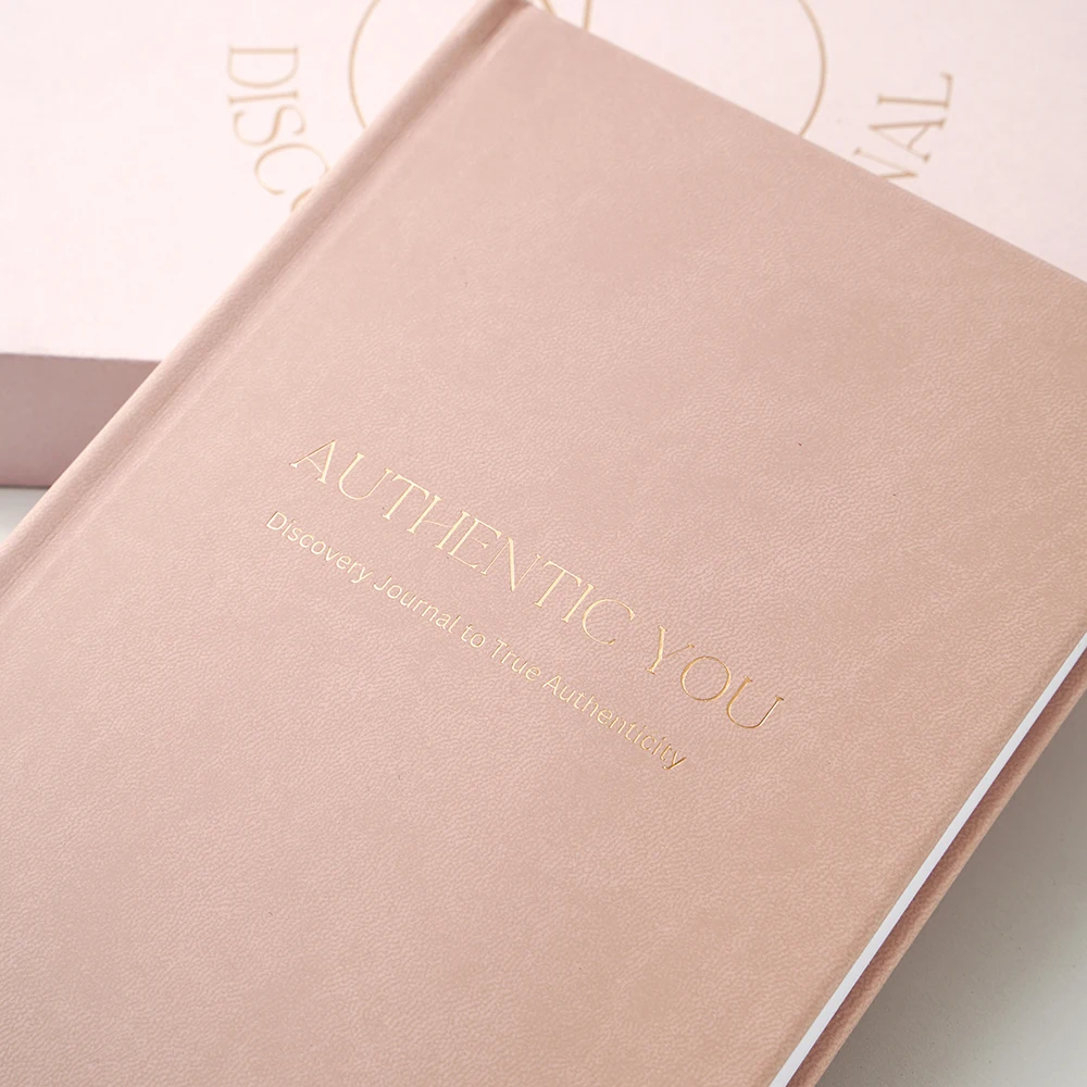 Wholesale Custom Printing Hardcover Planner PU Leather Manifest Authentic Journal Notebook With Gift Box