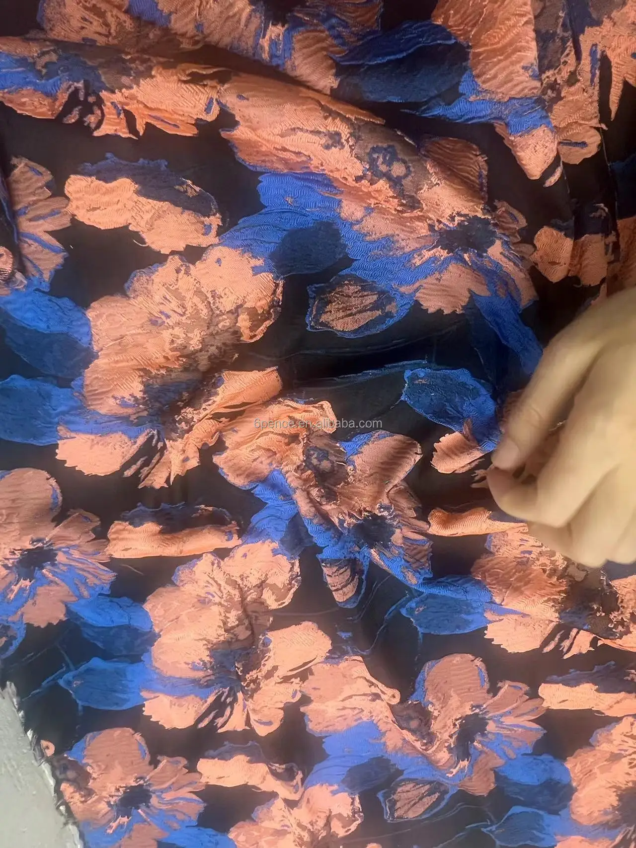 High quality Soft Jacquard Brocade fabric for gowns suits dress coat