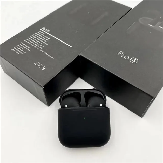 Наушники BT 5,0, стереонаушники, настоящие беспроводные наушники, TWS наушники, черные Air Pro 4