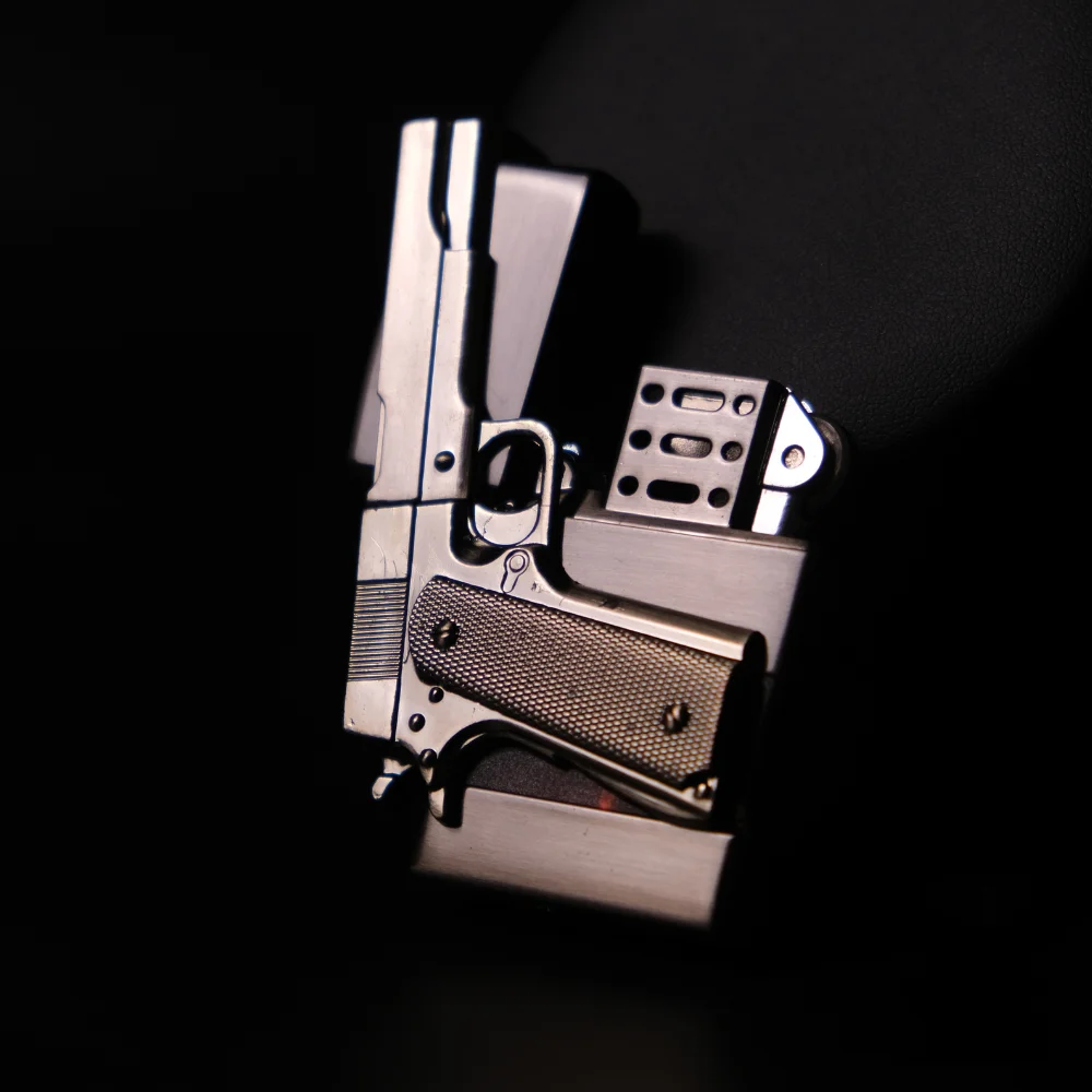 Новый стиль gun god, демон, перезаряжаемая зажигалка с открытым пламенем, зажигалка с открытым пламенем, многоцветная газовая зажигалка