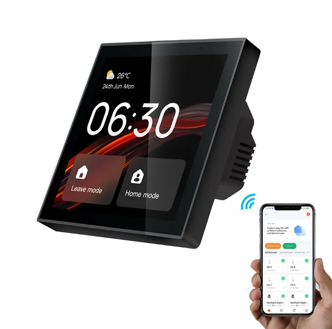 Central Control Switch Panel controller Zigbee Hub Gateway 4 inch Touch Screen tuya smart home control panel alexa