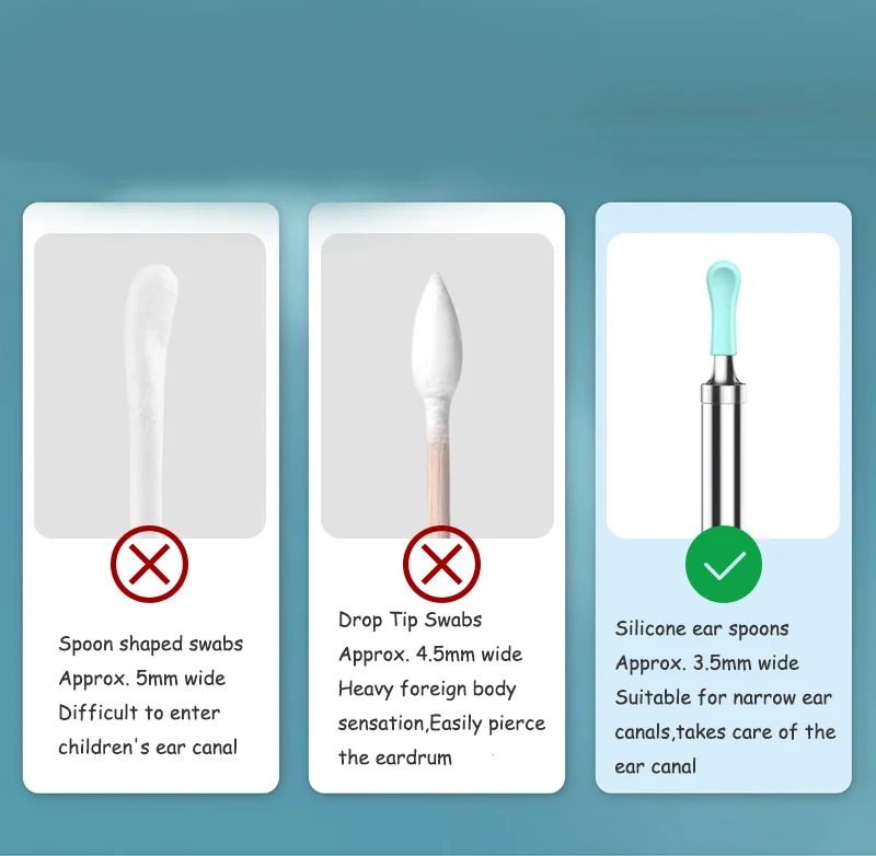 Customized New Decompressor Electric Visualization Ear Picking Tools: Smart Temperature Control Silicone Massage Ear Scoop