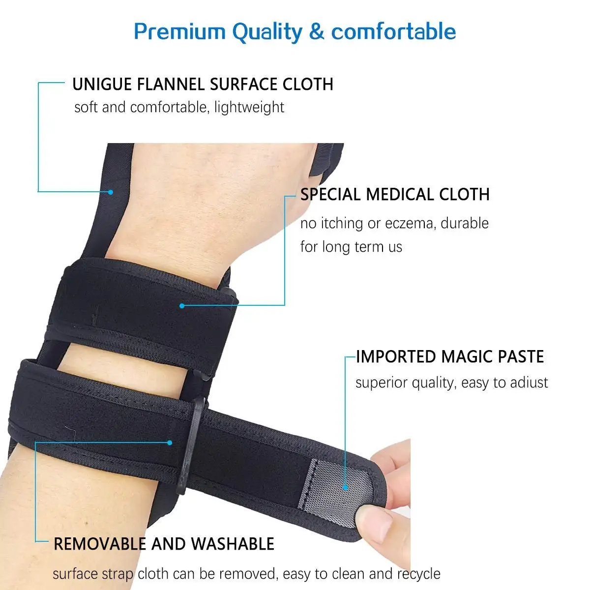 Resting Hand Splint support Finger Immobilizer Brace Hand Immobilizer for Carpel Tunnel Wrist Pain Thumb Stabilizer Wrap