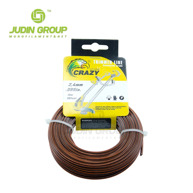 Professional Nylon Grass 2.4mm Cutting Line Card Head Packing Trimmer Line