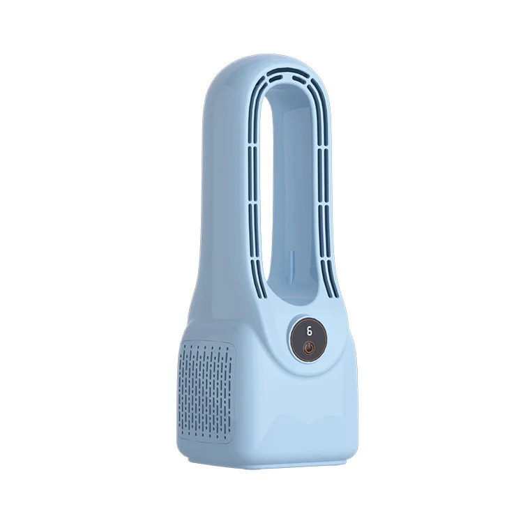 Good Price New Product Stylish Blue Bladeless Fan Featuring Smooth Airflow And Modern Aesthetics