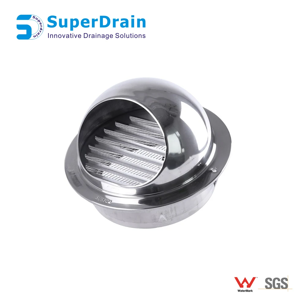 Stainless steel waterproof wall duct vent marine Air Vent cap
