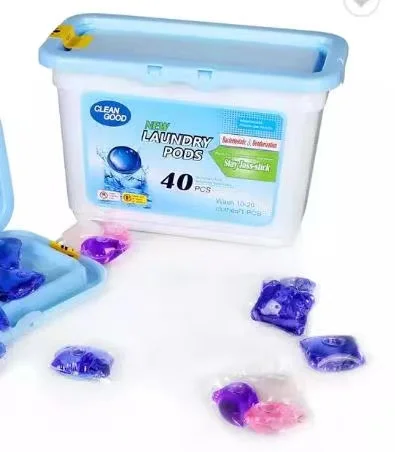 30/40/60 pcs Cherry flavor pink 8g single cavity chamber Laundry beads with the custom private label plastic box