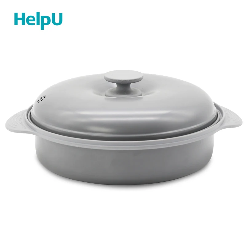 
Горячая Распродажа, круглая сковорода с антипригарным покрытием для микроволновой печи, посуда для микроволновой печи, микроволновая печь 110 мм 