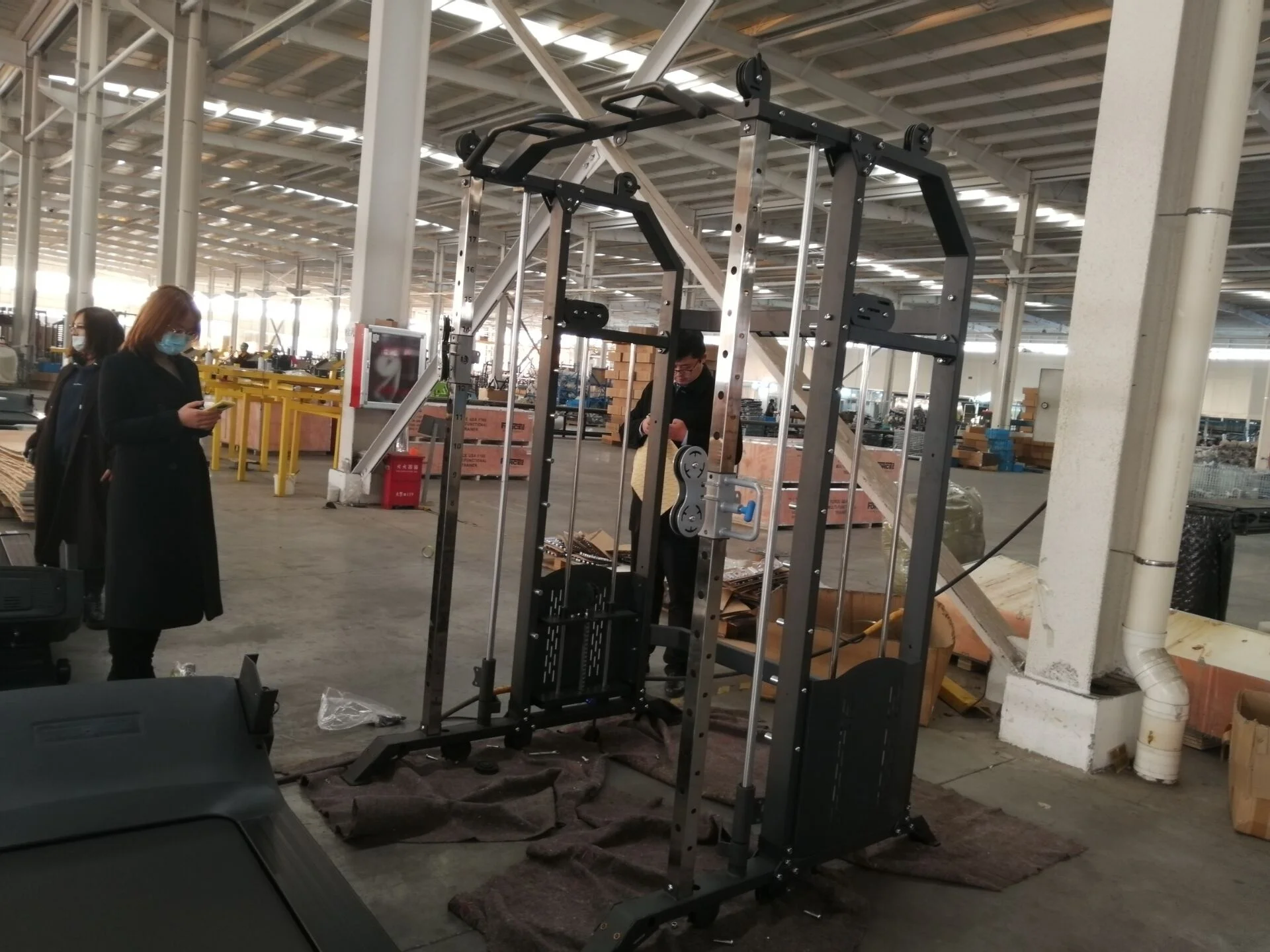  Indoor Tianzhan TZ-Q1009B Home Use Multi Function Smith Machine Gym