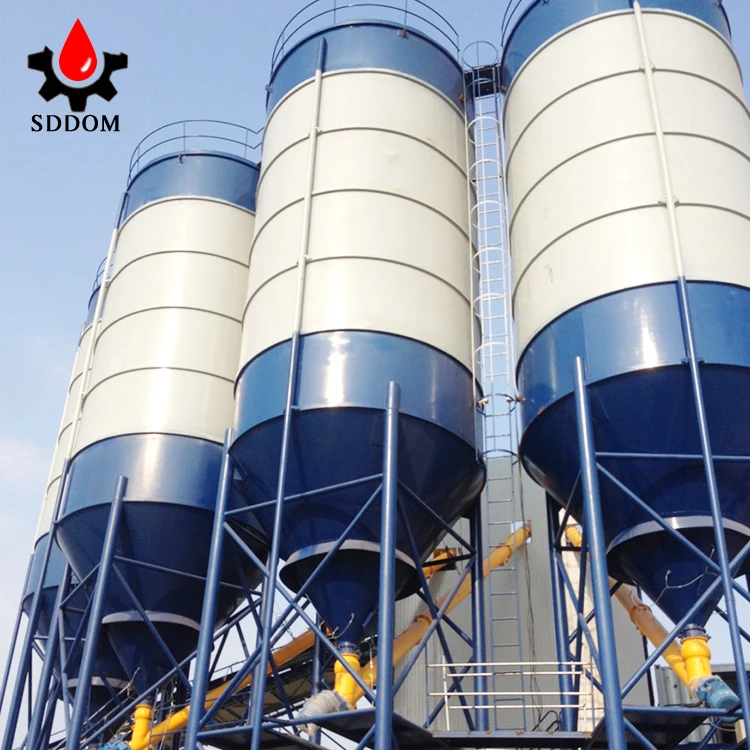 High quality bolted type vertical 30 ton to 1000 tons cement silo storage concrete batching plant silo price cement silo