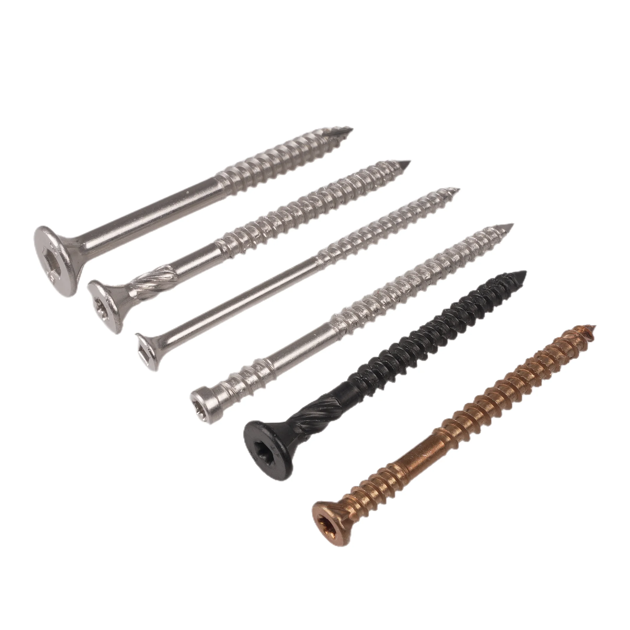 Custom Square Six-Lobe Driver Concrete Stainless Steel Pan Head Wood Screws Folding Chair Screws