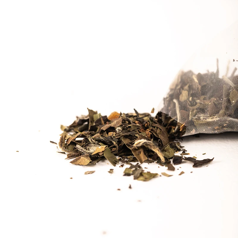 Fragrance Organic Leaves Aluminium Tin Packaging Set Orange Peel Flavor White Tea Bag