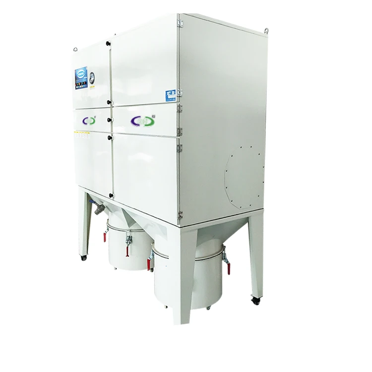 При производстве промышленных большого объема воздуха импульсный реактивный пылесборник