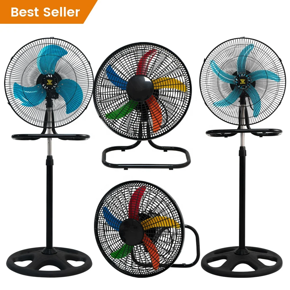 Оптовая продажа с завода бытовой электрический вентилятор подставкой металлический для пола 18 дюймов
