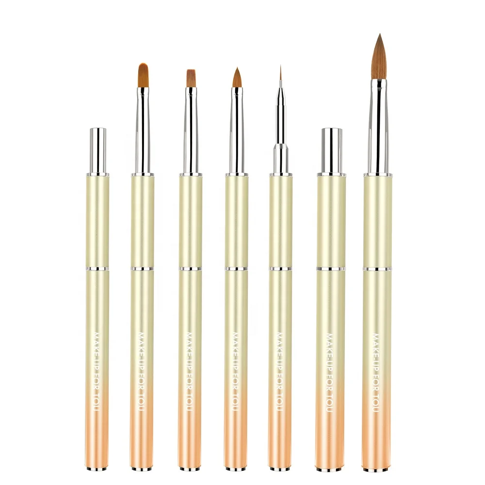 3D Nail Art Brush Kolinsky Hair Gel Nail Brush Set Brush For Nails