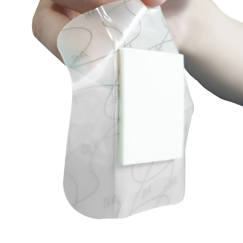 Manufacturer Custom Medical Silver Adhesive Wound Dressing Band-Aid Style Ag Foam Self-Adhesive Dressing Prevent Wound Infect