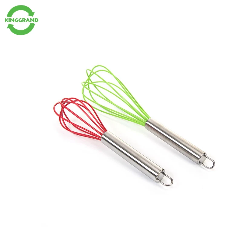 Egg tool manual de egg whisk mini hand silicone whisk  with handle