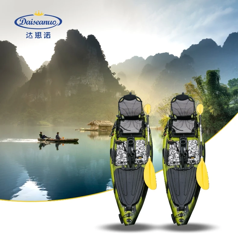 2023 hot sell single sit on lightweight foot metal paddle kayak for fishing