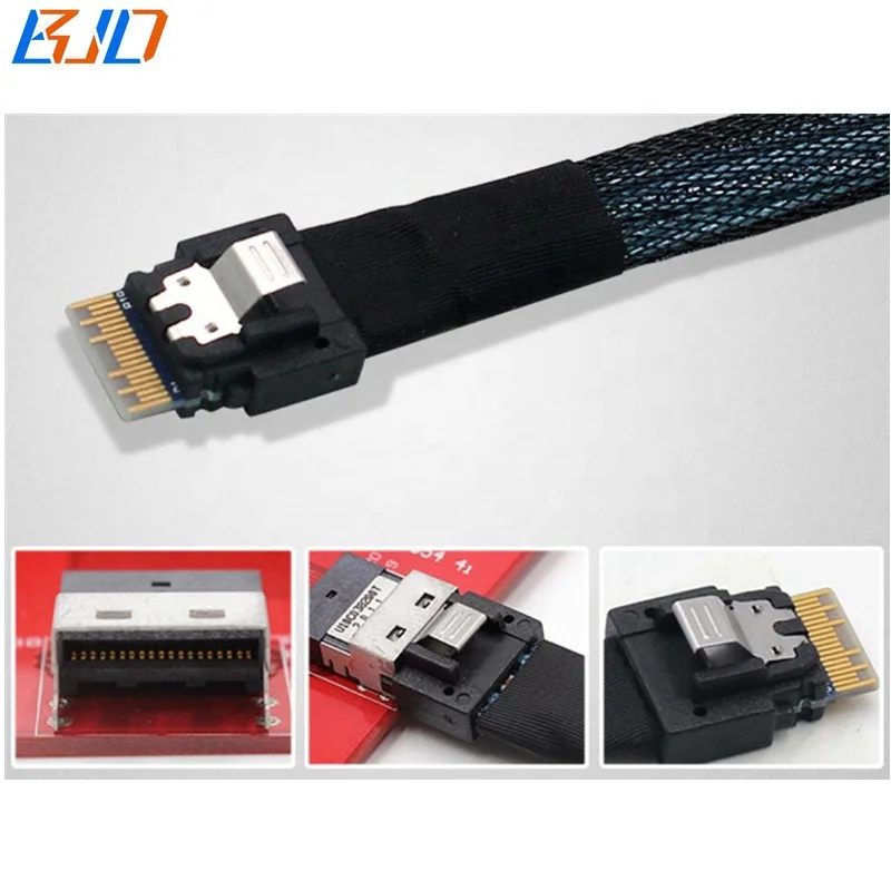  SFF-8654 4i SAS 4 0 порт SATA 3 7Pin передачи данных на жестком диске Raid кабель 6 Гбит/с м 5