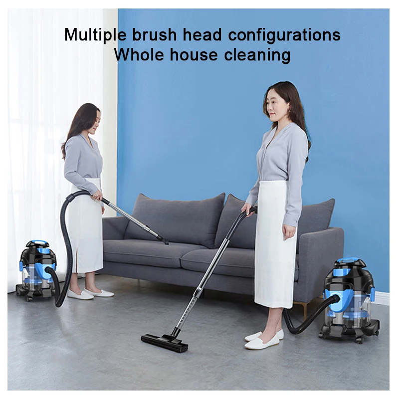Metal Telescopic Tube Upholstery Fabric Washing Cleaning Machine Water Filter Wet Dry Blowing Dust Vacuum Cleaner