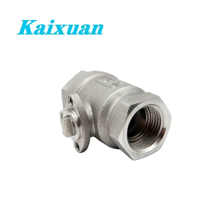 Factory price  stainless steel 2pc 304 316 1/4'--4' for Water Supply two piece ball valve 1000WOG with mounting pad