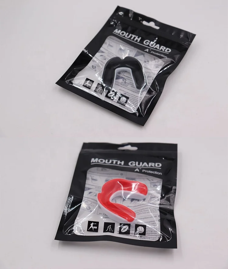 Wholesale Sports Mouth Guards Mouthguards printed Gum Shields Teeth Protection for Boxing MMA Football  HC-M022