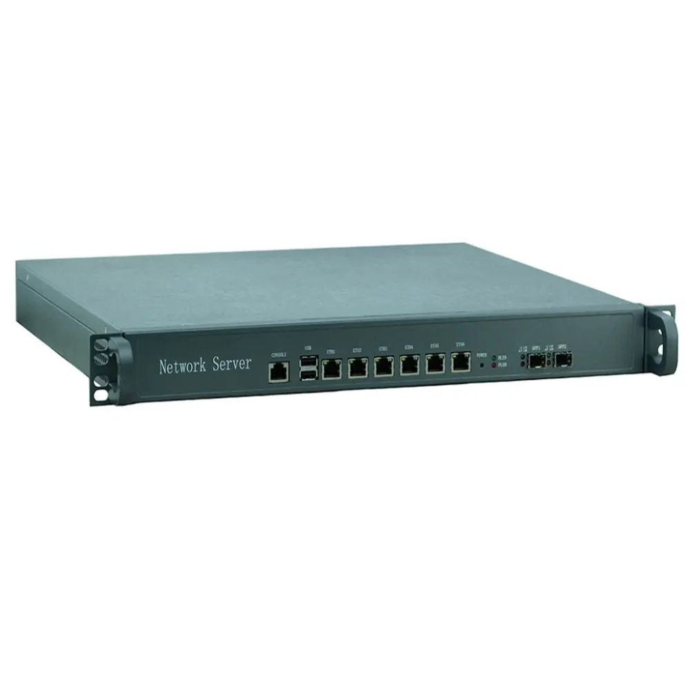 Причастник F9 1U сетевой сервер брандмауэр прибор с i3 3220 H67SL 6 * Intel 82583V 2 SFP