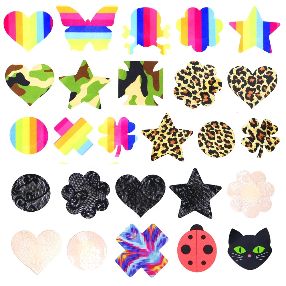 Wholesale Hot Sale Multiple Set Disposable Breast Pasties Stickers Sexy Adhesive Nipple Cover Pasties