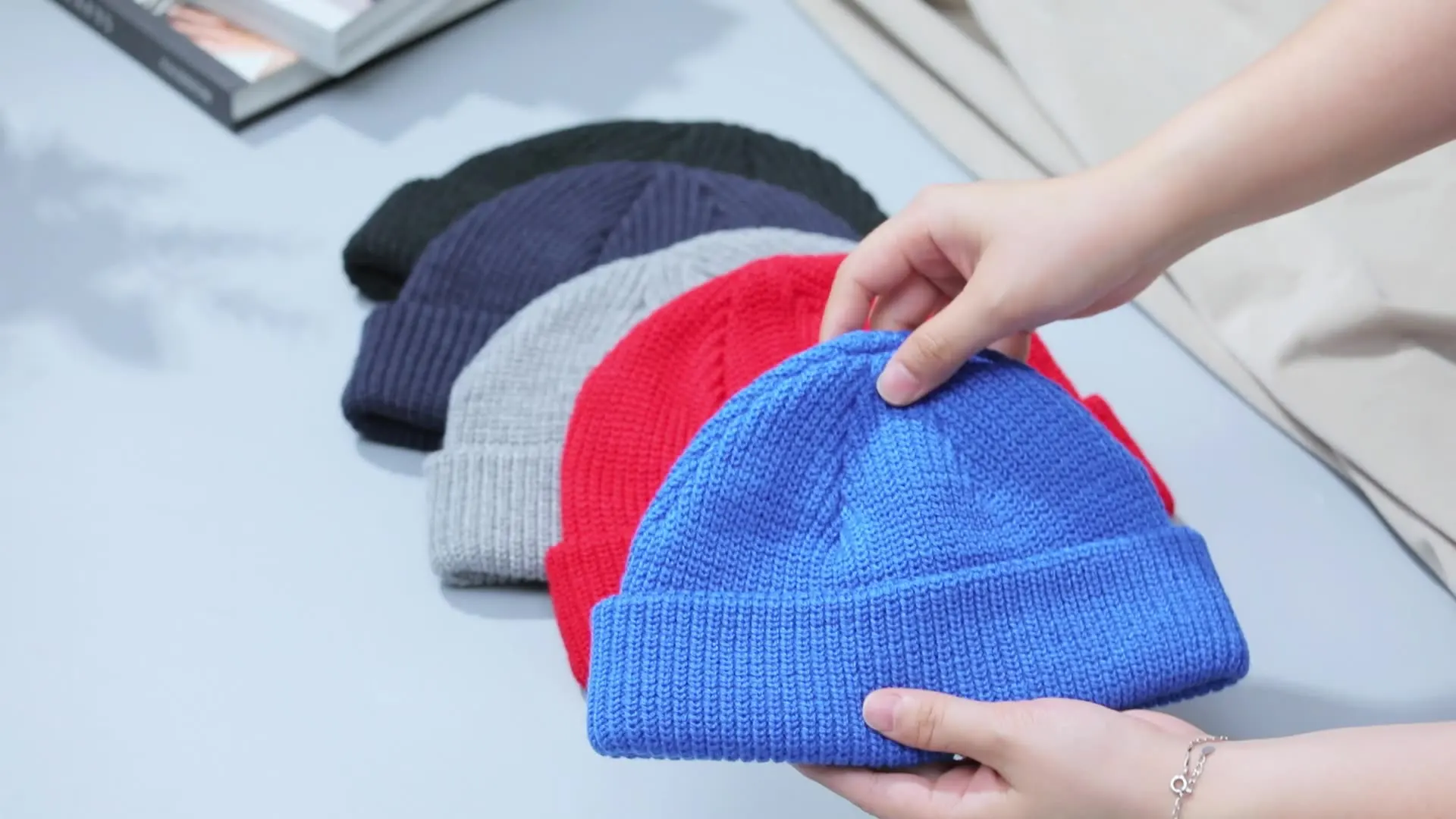 Fuchs Custom Logo Watch Cap single-cuff Beanie