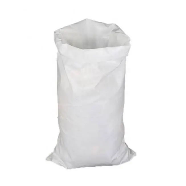 Polypropylene Packaging 25kg 50kg 100kg Plain Sack PP Woven Fabric Grain Maize Soybean Peanut Salt