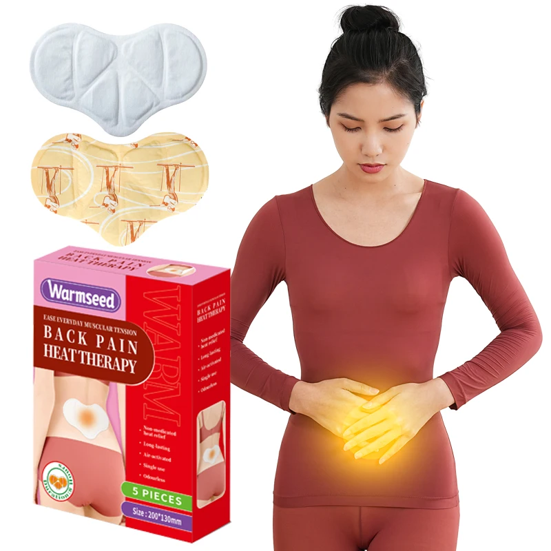 Menstrual Heating Pads Menstrual Pain Relief Adhesive Heat Therapy Patches for Period Cramps Back Pain