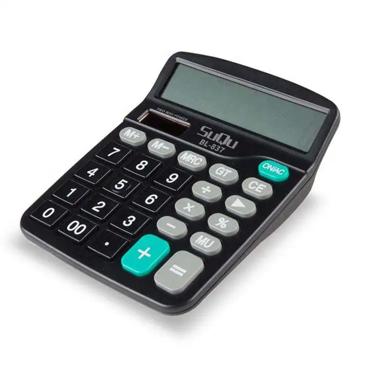 Student financial portable Customized Cartoon Printing Solar Power Screen Pad Calculator