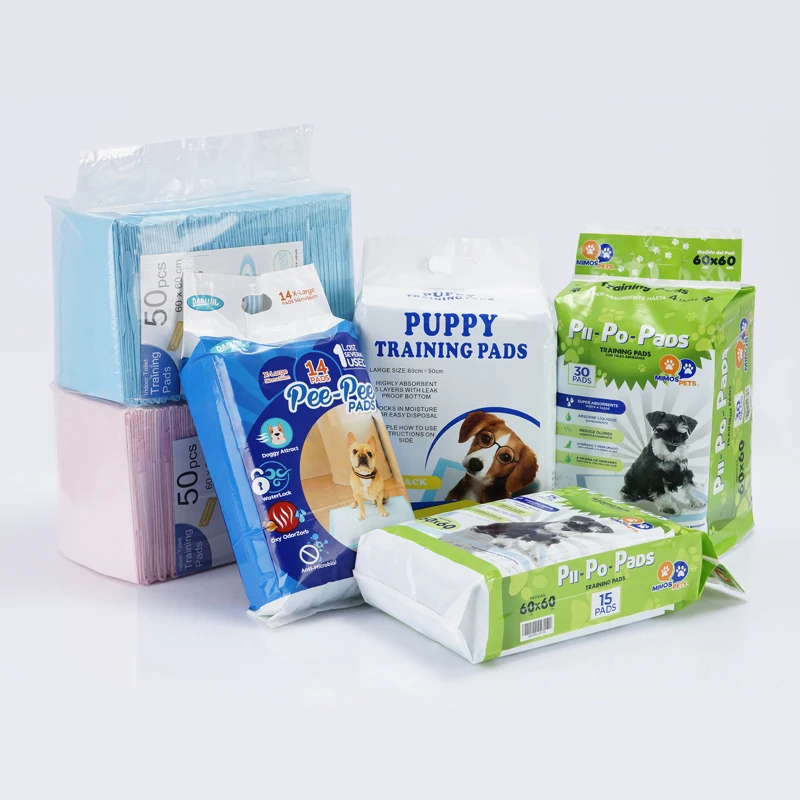 Disposable super absorbent pet training pad for puppies and small adult dog