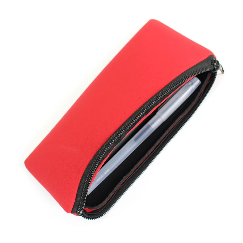 New Arrive Customized Neoprene Stationery Case / Foldable Pencil Pouch/ Zipper Pen Bag Schools & Offices Neoprene Pencil Case