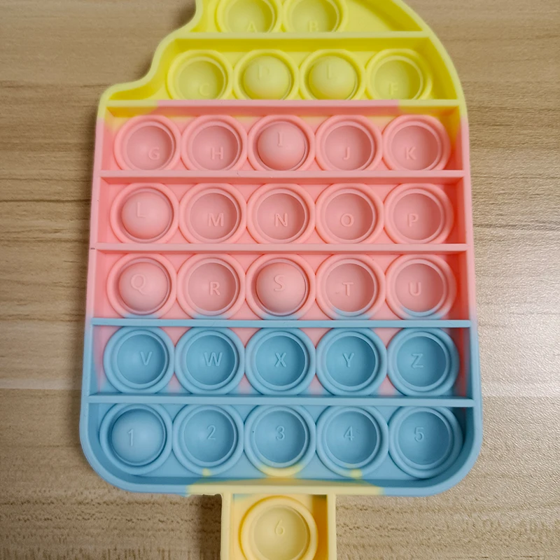  In Stock Fidget Toy Rainbow Reliver Stress Popper Sensory Popping