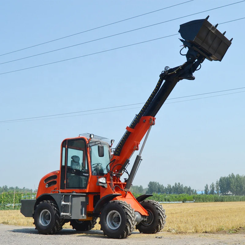 China Good Condition 1.5ton Mini Telescopic Loader Wheel Loaders For Sale