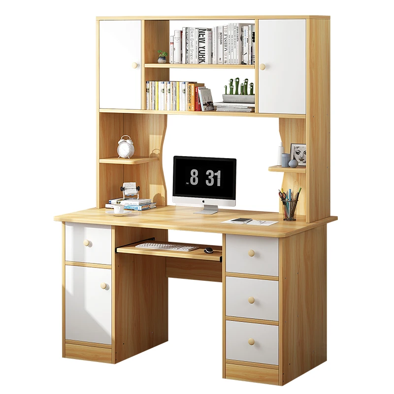 
Computer desks furniture with bookshelves study table desk computer 