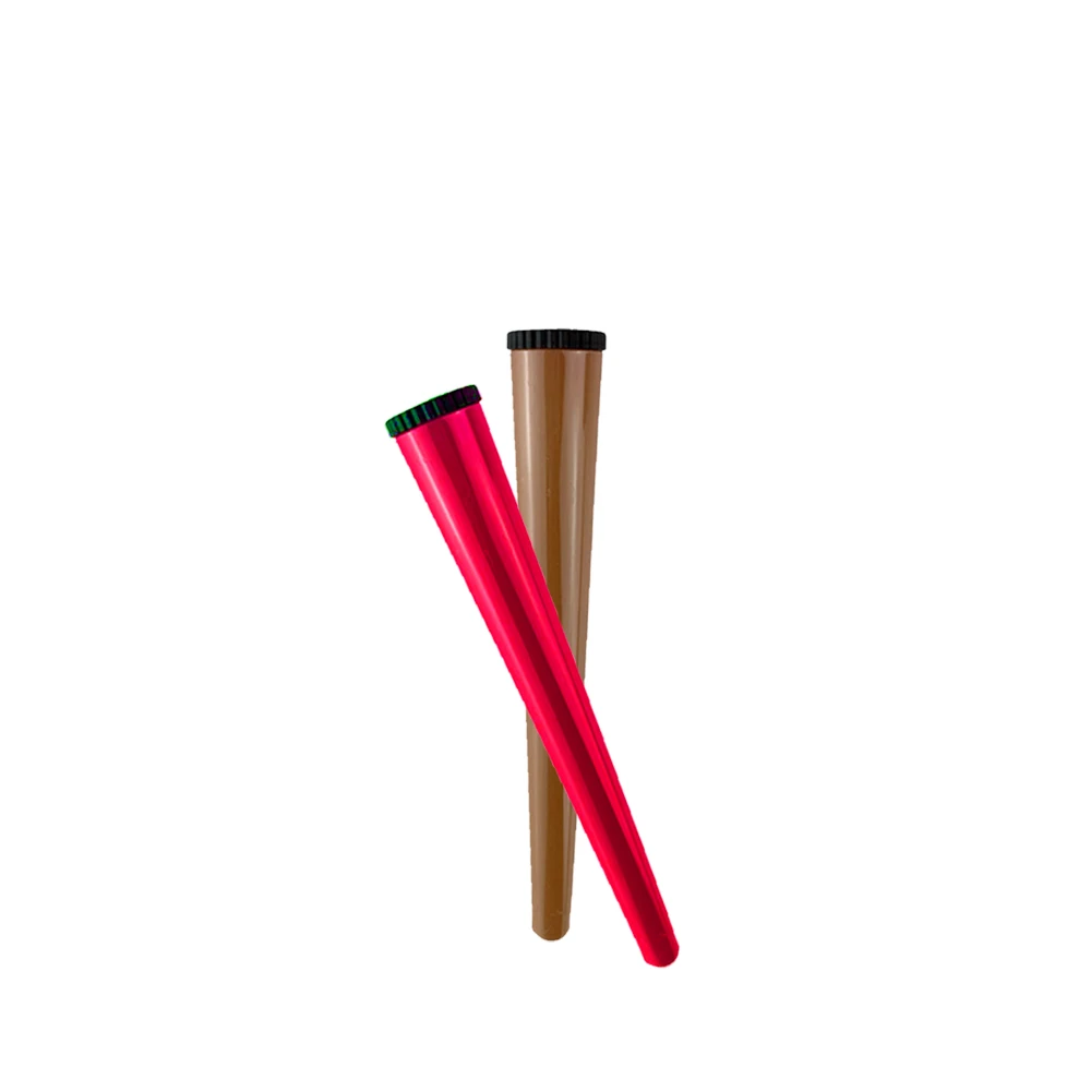 Factory Price Clear Plastic Tube 98mm Pre Rolls Container Rolling Paper Cones Pop Top Tubes