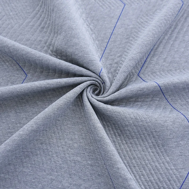 100 Polyester White Knitted Jacquard Mattress Ticking Fabric For Pillow And Mattress Covers