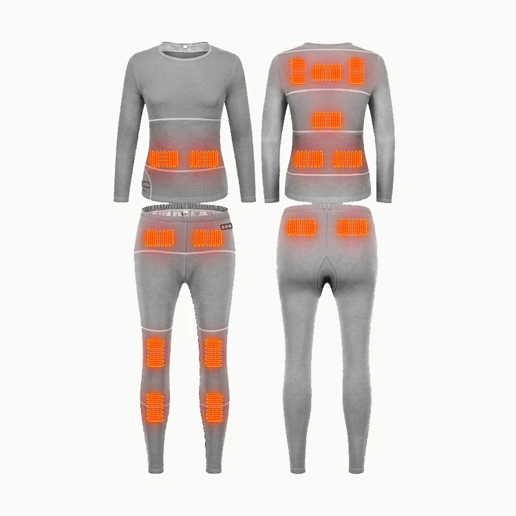 В наличии, базовый слой с подогревом для мужчин, длинное термобелье с подогревом, холодный зимний теплый базовый слой